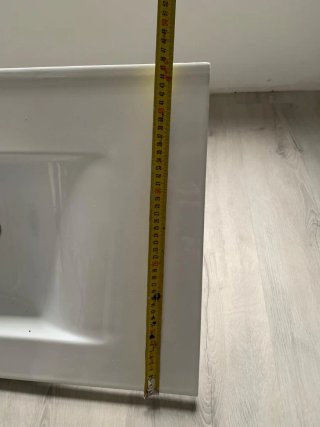 Lavabo de porcelana blanco