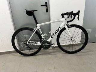 Bicicleta Carretera Giant TCR Blanca Talla M.