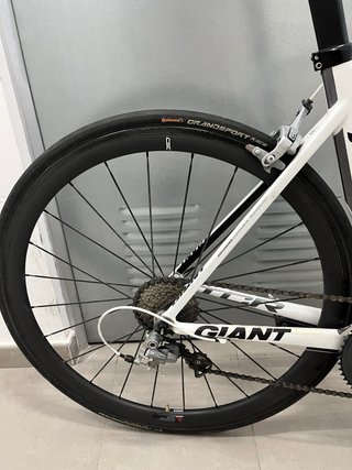 Bicicleta Carretera Giant TCR Blanca Talla M.