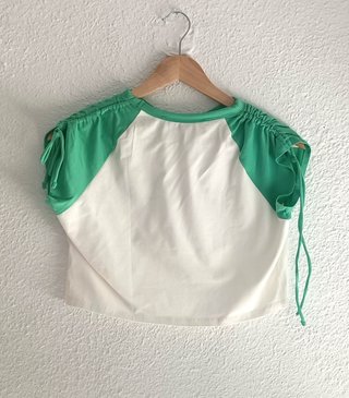 Camiseta Crop Bershka Always Together Talla L