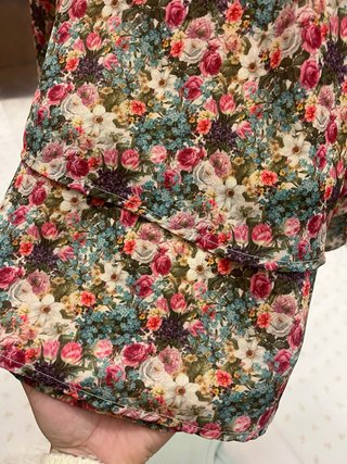 Vestido Poete flores manga larga