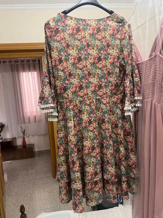 Vestido Poete flores manga larga