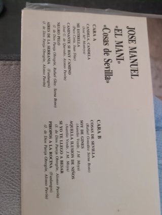 Vinilo José Manuel El Mani - Cosas de Sevilla