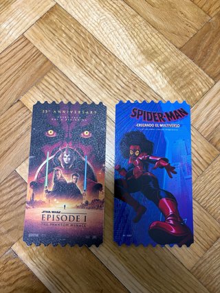 Megaentradas Star Wars y Spider-Man