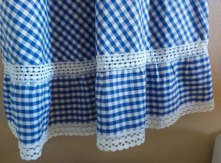 Vestido Vichy Azul y Blanco