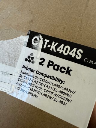 Tóner Samsung CLT-K404S Negro 2 Pack