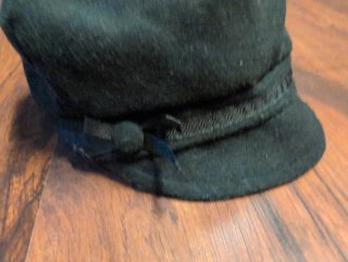 Gorra de lana negra mujer