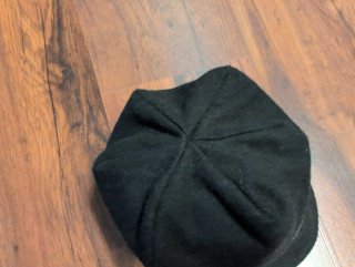 Gorra de lana negra mujer
