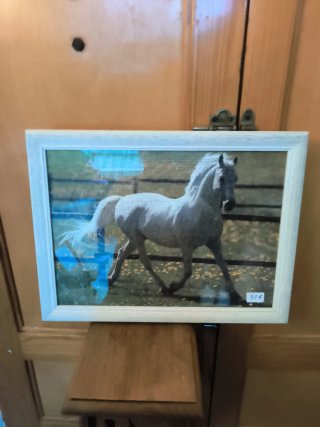 Cuadro Puzzle Caballo Blanco