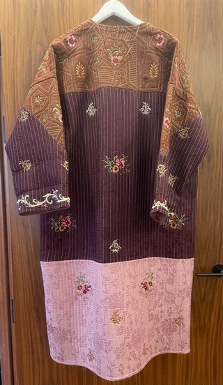 Abrigo Zara Patchwork Talla Única