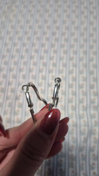 Pendientes aro corazón plateados Estilo Romantic