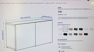 Estantería Ikea Blanca con Puertas (2ud)