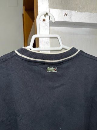 Camiseta Lacoste Gris y beige