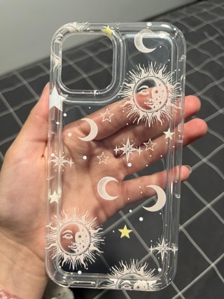Funda iPhone Transparente Sol y Luna