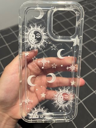 Funda iPhone Transparente Sol y Luna