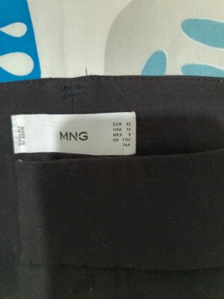 Pantalón Mango Negro Talla M