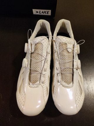 Zapatillas Ciclismo Lake CX302 Blancas Talla 45