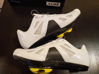 Zapatillas Ciclismo Lake CX302 Blancas Talla 45