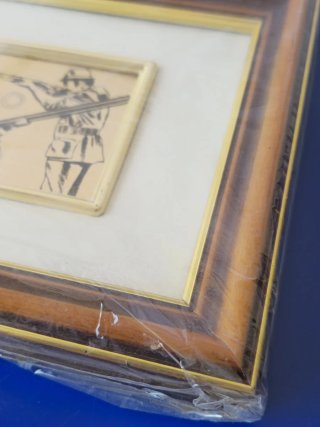 Quadretto Tiro a Volo Vintage Cornice Legno