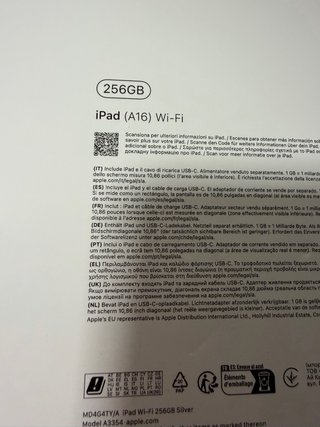 Apple iPad (A16) Wi-Fi 256 GB Precintado
