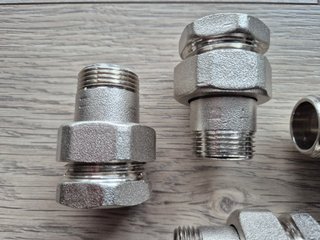 Raccordo Bocchettone 3 Pezzi M-F 3/4 (4pz)