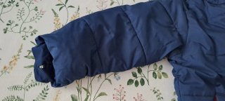 Abrigo infantil azul con forro polar