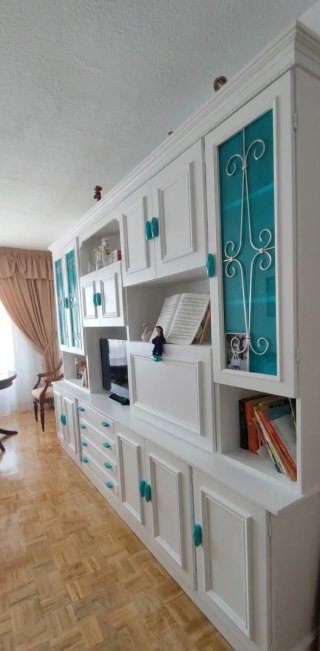 Oportunidad!!! Mueble de salón madera y cristal