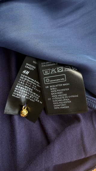 Blusa H&M sin mangas azul marino Talla XS