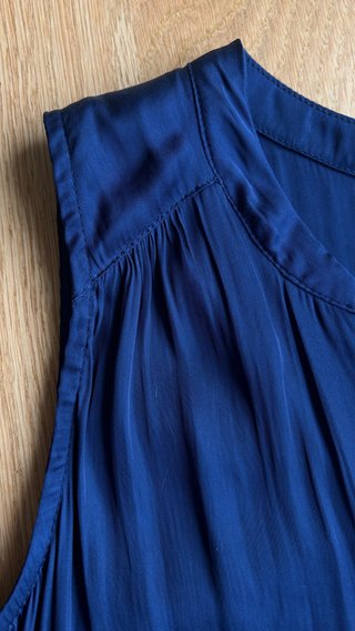 Blusa H&M sin mangas azul marino Talla XS