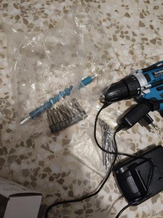 Taladro Sundpey 21V con 2 Baterías y Cargador