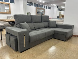 Hermoso Sofa con arcon y Puff Nuevo! 3 COLORES