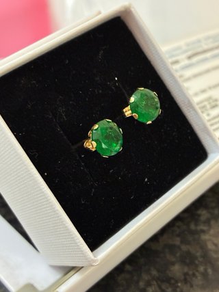 Pendientes Oro 18k Esmeraldas Muzo 6.20 Ct