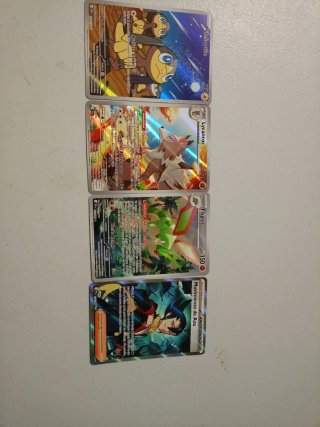 4 Cartas Pokémon Full Art
