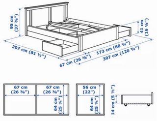 Estructura Cama SONGESAND IKEA Blanca