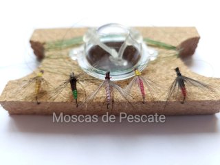 CUERDAS DE MOSCA AHOGADA PARA LA PESCA DE TRUCHA