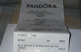 Anillo Pandora Marvel Croot Plata