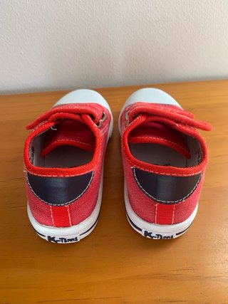 Zapatillas lona rojas niño/a talla 25