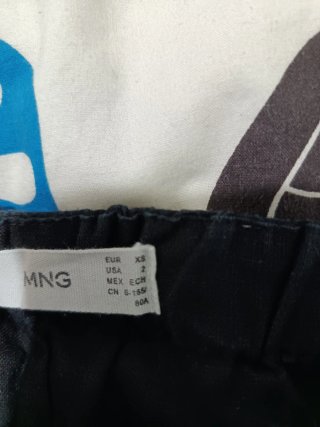 Mono Mango Negro Tirantes Botones