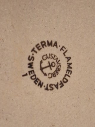Sarténes/fuentes vintage original Terma Gustavsber