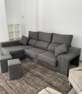 Hermoso Sofa con arcon y Puff Nuevo! 3 COLORES