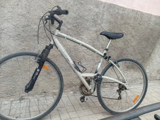 Bicicleta Decathlon Gris