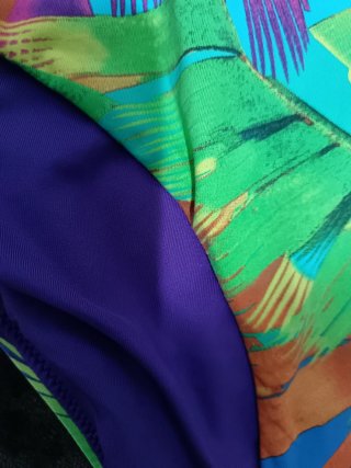 Bañador estampado tropical