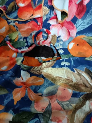 Bañador estampado floral con volantes