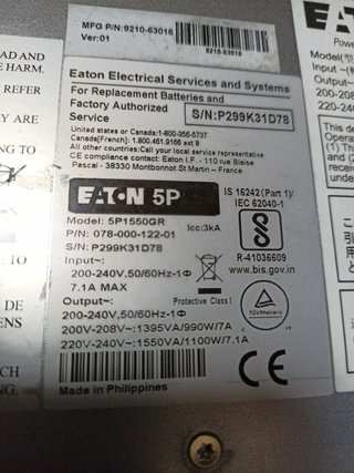 SAI EATON 5P1550GR.