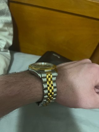 Reloj Gatsby Lujo Dorado y Plateado