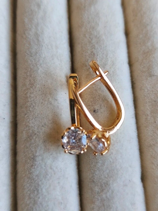 Pendientes Oro 18k con Circonita