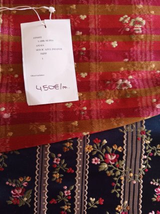 Tela de seda floral para chaleco fallero