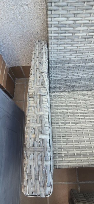 Conjunto Sofá Exterior Ratán y Cristal