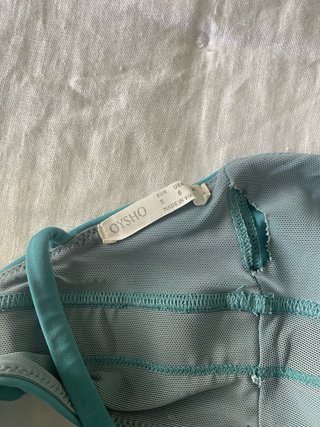 Reggiseno sportivo Oysho Teal