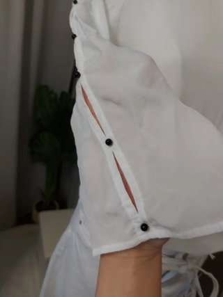 Blusa Massimo Dutti Blanca Talla S